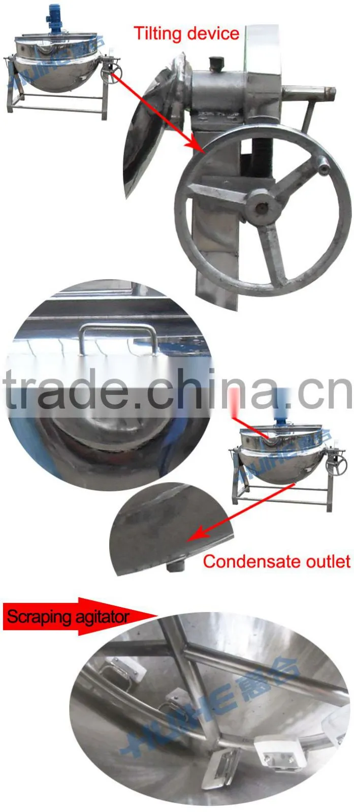 Stainless Steel 304 316L Sandwich boiler for sale