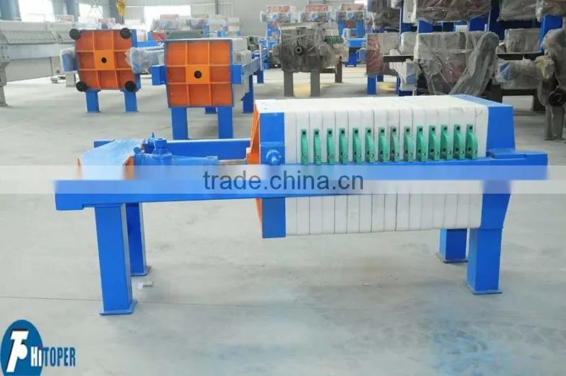 Water treatment project dewatering small filter press