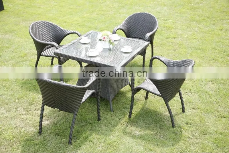 High quality outdoor rattan dining furniture (1883+5058)