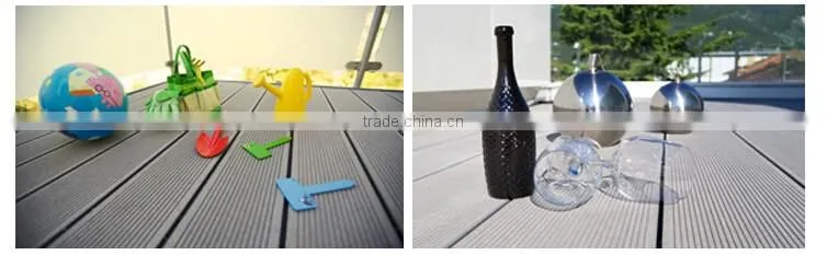 Solid Outdoor boardwalk anti-slip wpc decking easy install composite decking