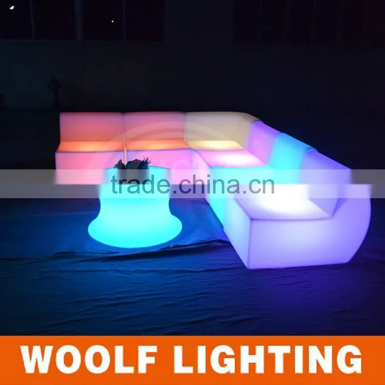 Lighting Up Simple Design Illuminated Modern Decorative Led Cylinder Tea Table