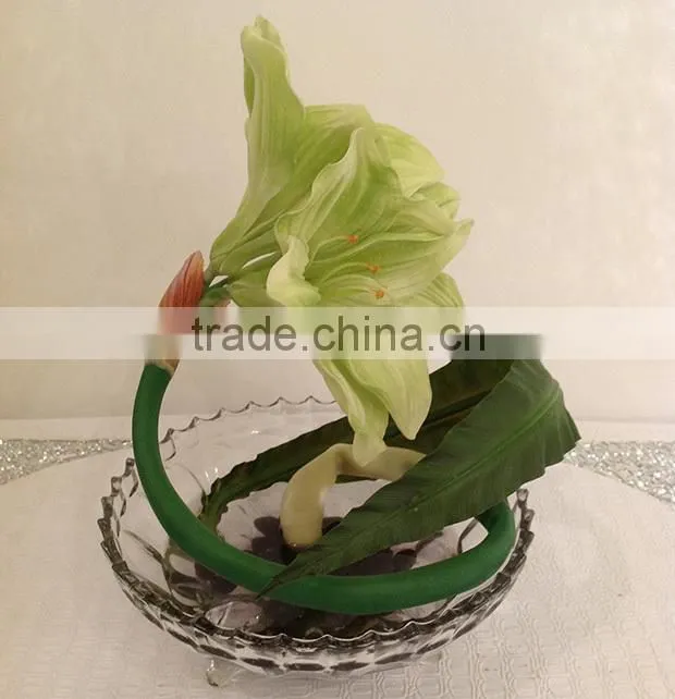Realistic PU artificial clivia flowers for wedding decoration