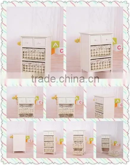 Small antique wooden storage cabinet in living room