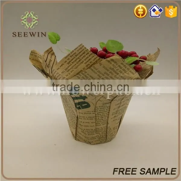 wholesale waterproof kraft paper flower pot covers