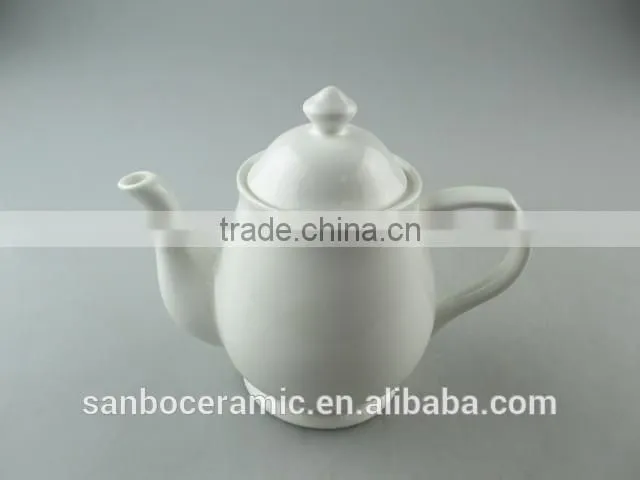wholesale stock Cheap ceramic pot,white tea pot