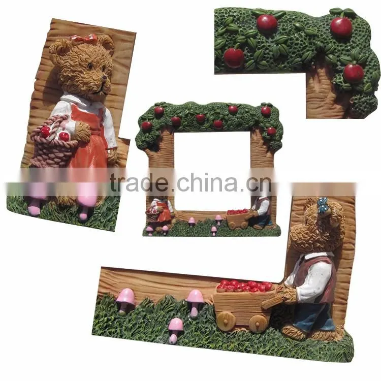 Fashion wedding decorations resin bear wall switch sticker