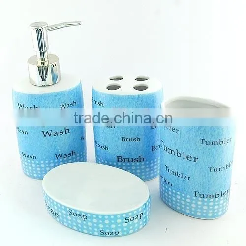 ceramic porcelain bathroom accessories set,ceramic bathroom set,ceramic bathroom accessory,ceramic bath set