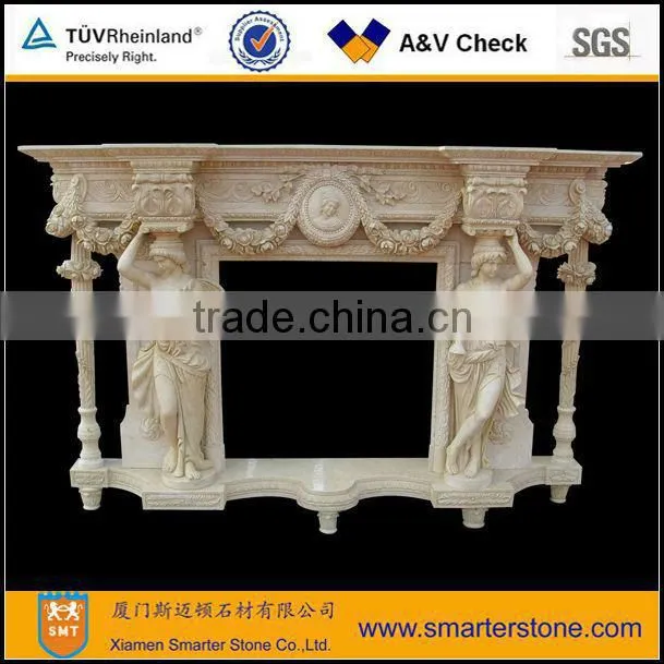 Modern White Fireplace Mantel