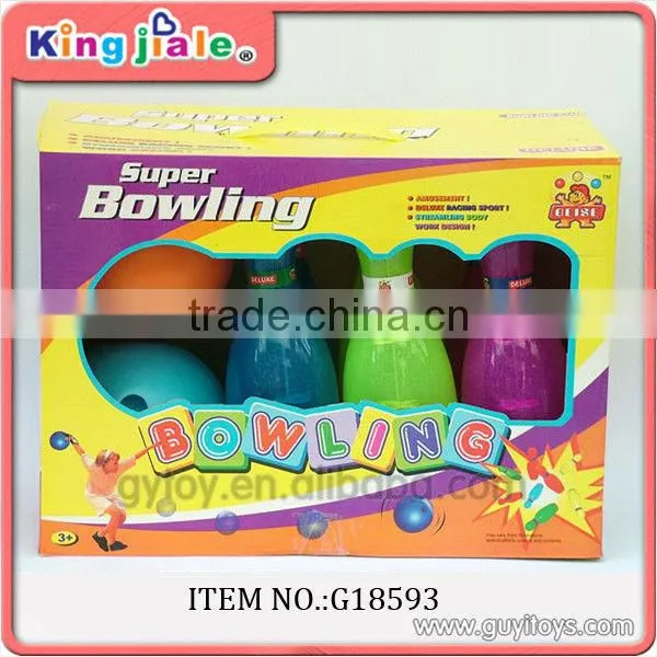 plastic bowling toy set
