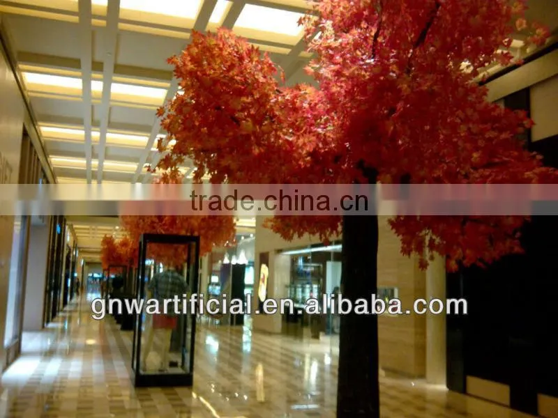 Artificial Tree Orange Maple Leaves 12ft high