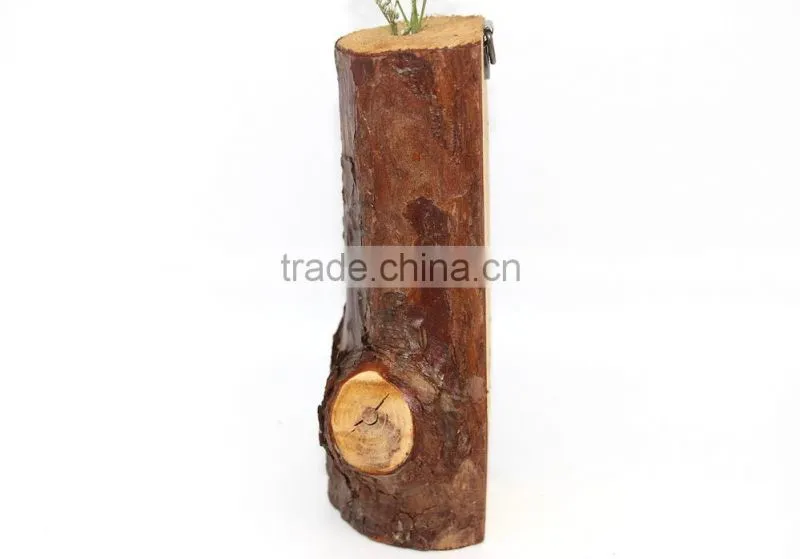 Wooden Flower Holder with Hanger, Wooden Wall Flower Holder, Eco-friendly Flower Holder