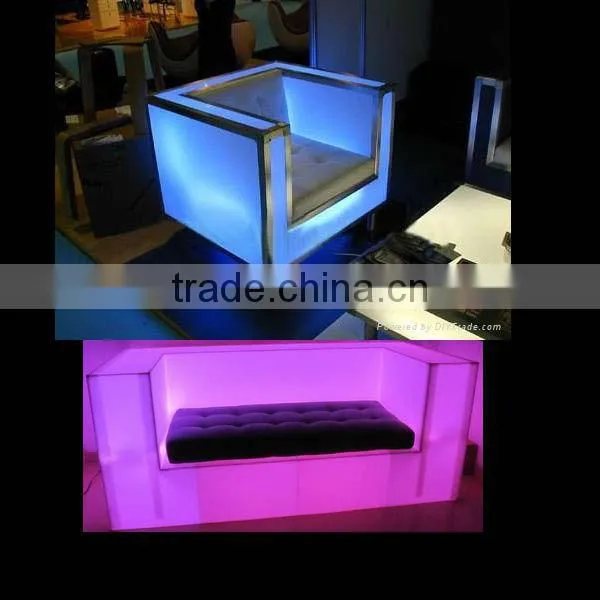 New Fashion 16 colors change LED rechargeable furniture LED sofa/chair
