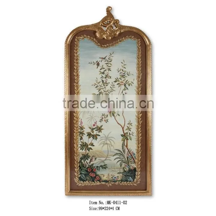 Hand Drawing/Painting with gold leaf frame