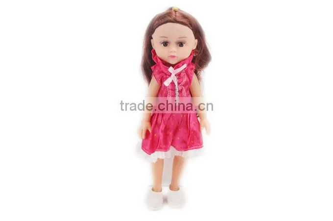 Lovely 14 inch girl baby doll in pet box QS150811123