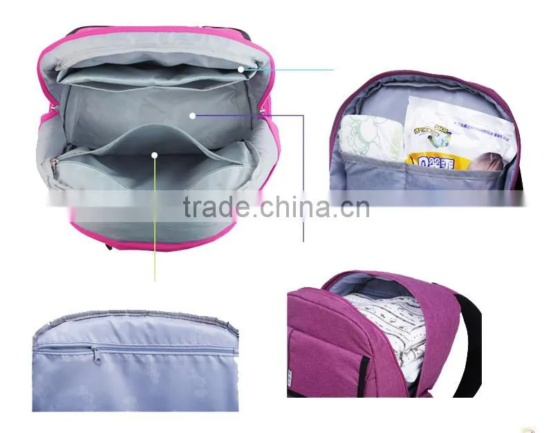 Deluxe fashion multi-functional diaper bag for stroller