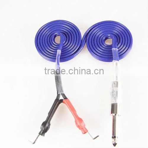 New Pro Red Long Clip Cord For Rotary Tattoo Gun Coil Machine Power Supply Kit