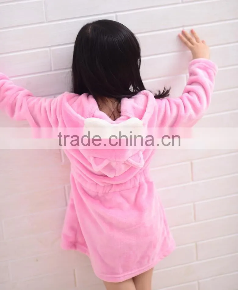 High quality kids Bath towel Keep warm Baby Bath towel kids bathrobes
