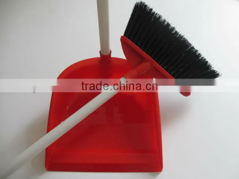 Cleaning tools plastic broom and dustpan set