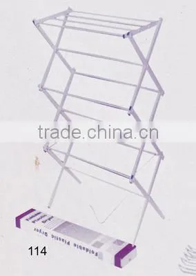 Floor standing multifunctional aluminum clothes hanger rack