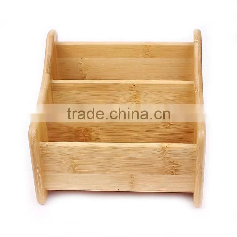 Aonong Hot Sale Bamboo Desk Organizer/Remote Control Holder