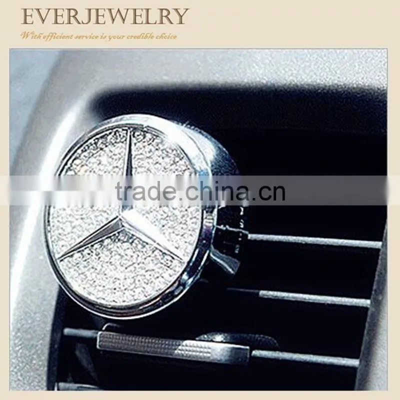 2.5cm 4.5cm Car air fresher with rhinestone perfume