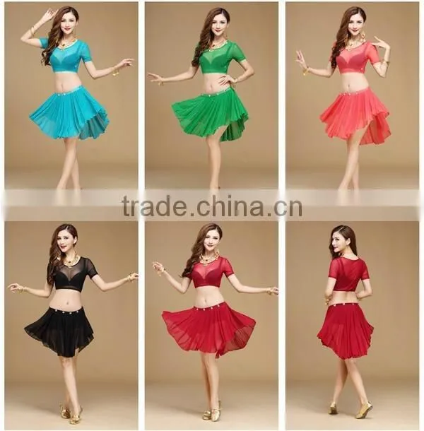 Oriental mesh belly dancing leasson wears