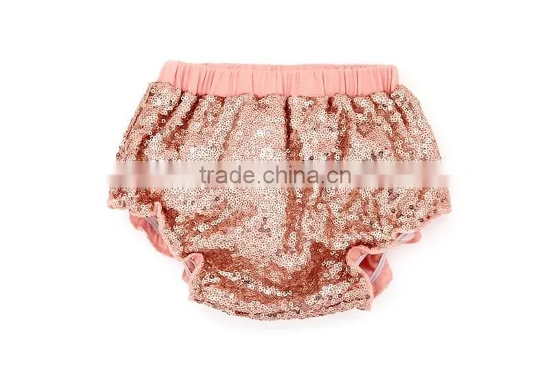 2017 Newborn fashion baby sequin bloomer baby sparkle underwear children diaper cover