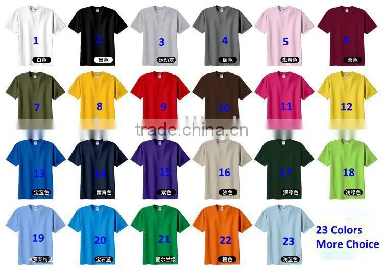 Custom blank tshirt fabric with safter tee shirts