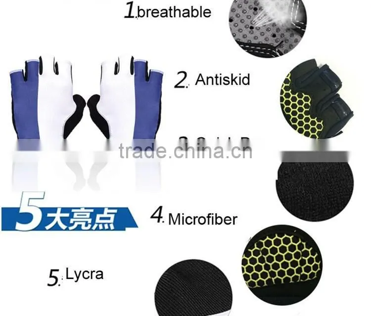 Made in China with your own design Half Finger Cycling Gloves Bike Cycling Gloves anti skidding cycling glove