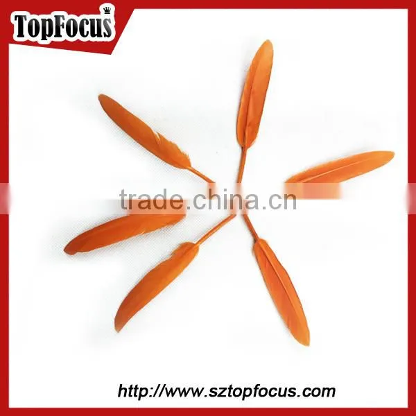 Best selling high quality dyed material goose feather price trim