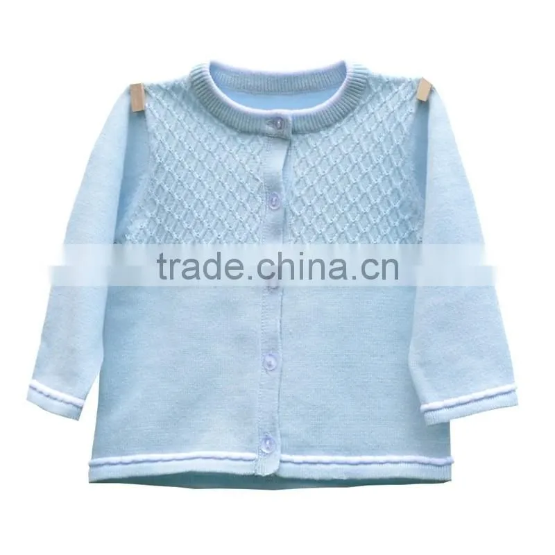 Organic cotton kids clothing wholesale plain kids cardigan fashion boys sweater design