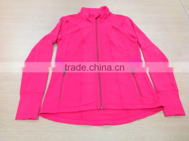 OEM style High quality WOMEN WARM ZIPPER POCKET SWEATSHIRT