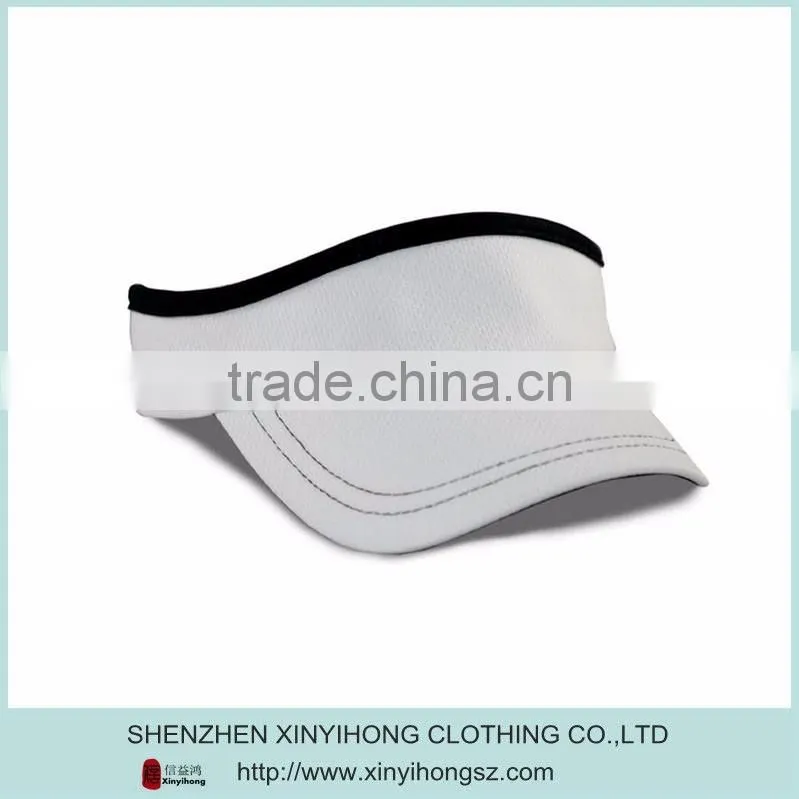 100% polyester mesh golf visors caps