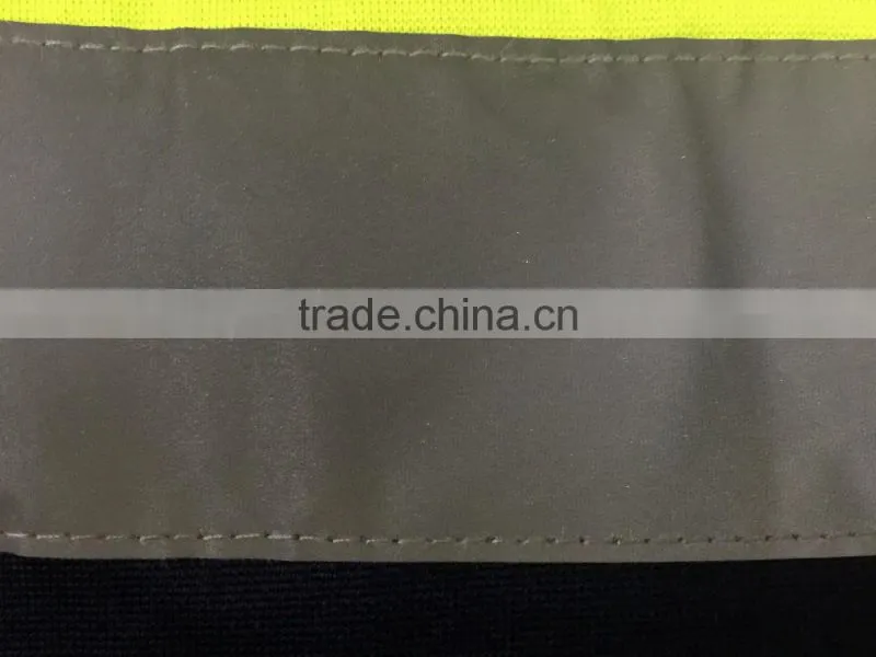 100% polyester Two tone hi vis sweatshirt safety jacket with reflective tape meet AS/NZS