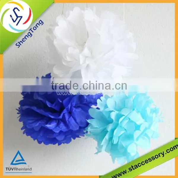 wholesale paper flower/tissue paper pompoms