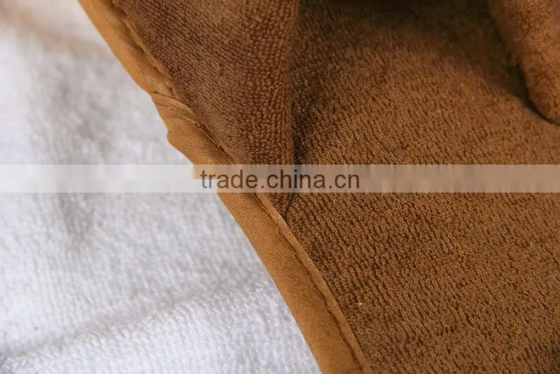 Disposable close toe hotel terry towel slipper
