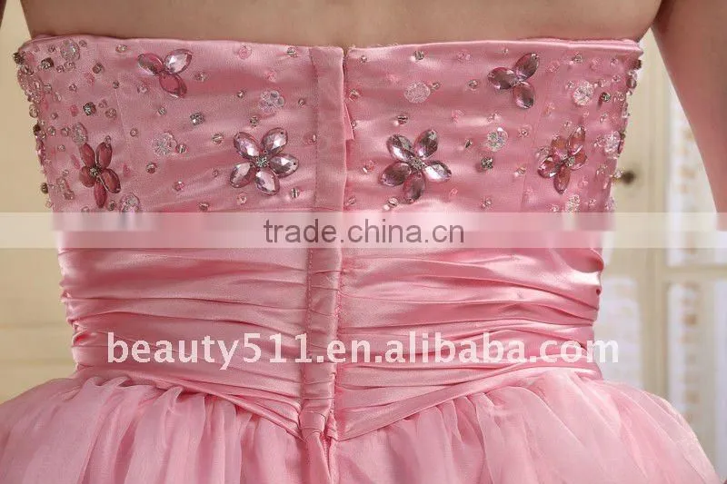 Astergarden Immediately Delivery Pink Beaded Graduation Dress EK25
