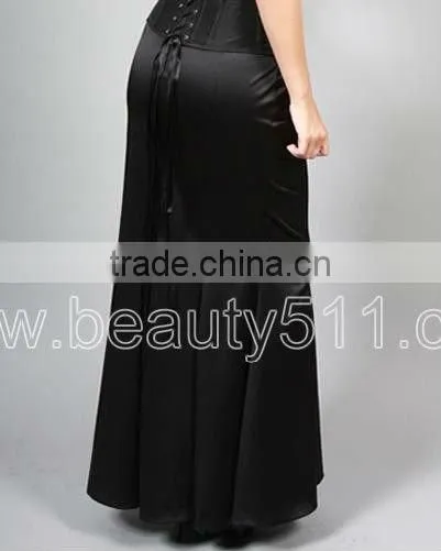 New Style Vintage 40s 50s style Satin Hollywood Wiggle Fishtail Diva Corset dress Skirt GP011