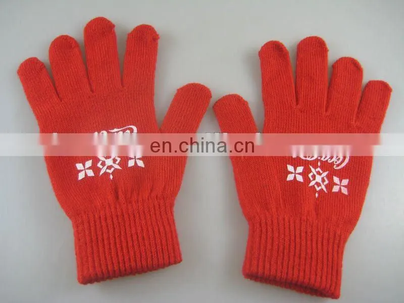 acrylic cashmere new style popular modern Xmas scarf and gloves sets