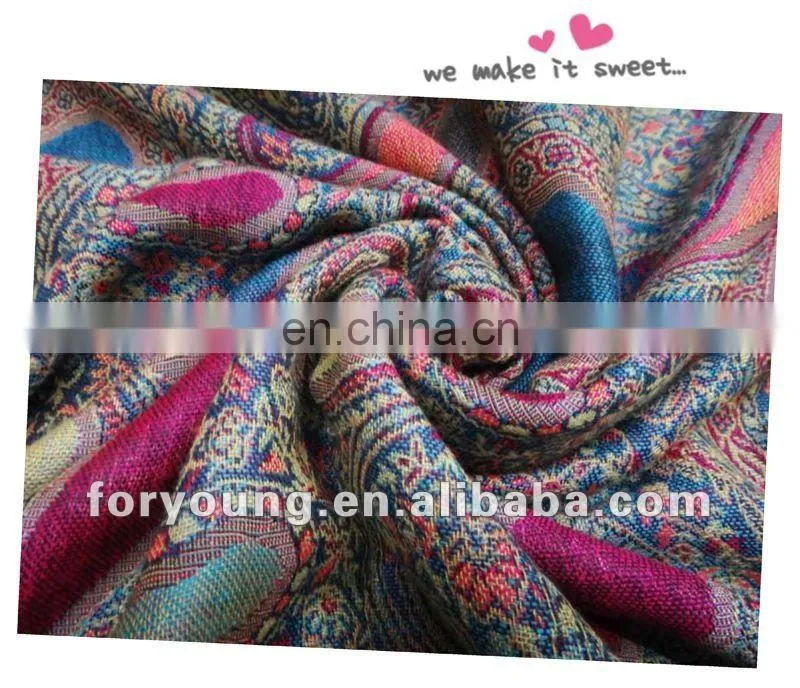 rayon pashmina scarf shawls with fringe