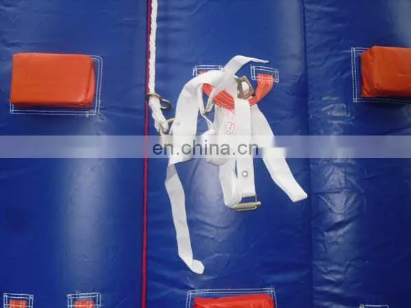 Green inflatable climbing wall ,inflatable rock climbing wall