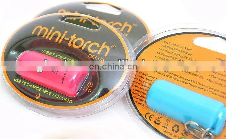 Top quality rechargeable mini torch USB led diving torch ruther usb charger torch