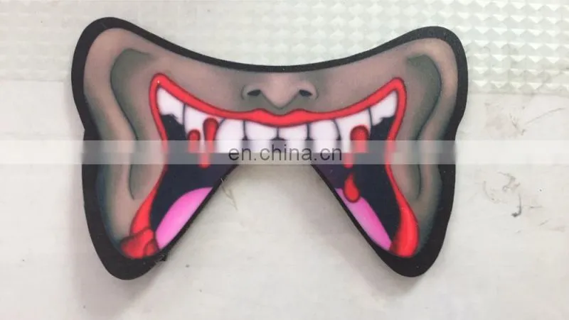 Sound Activated Glow EL Mask Panel Face Mask for Halloween