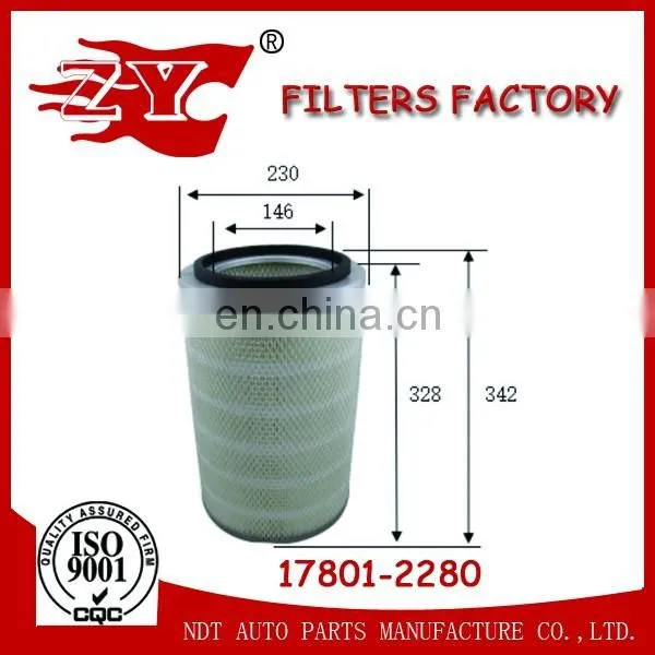 air filter used for Toyota OEM 17801-2280