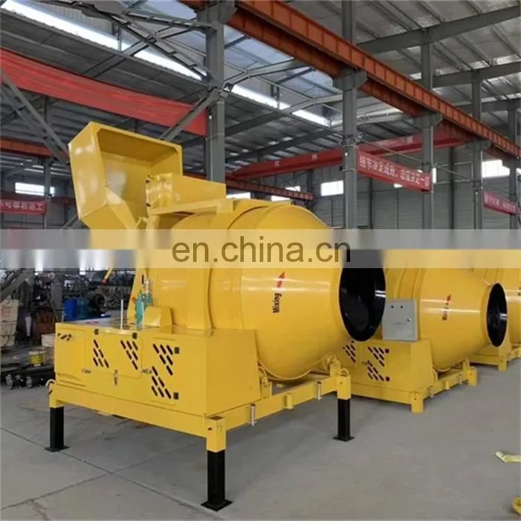 500L four wheeled diesel self loading concrete mixer machine portable with lift price