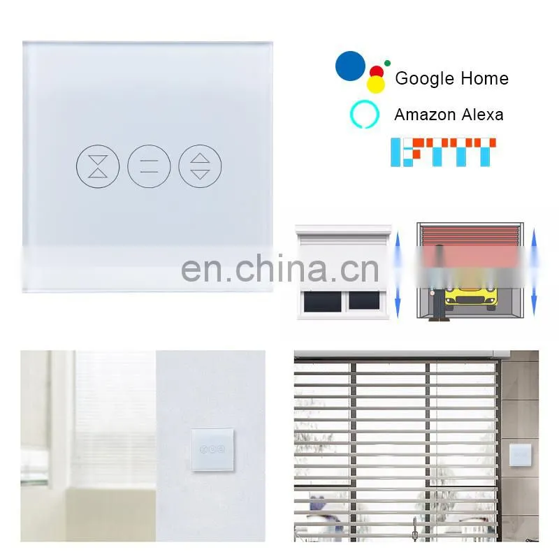 EU type Curtain Wall Switch WiFi Control APP or Voice Control by Alexa Google Home Smart Home