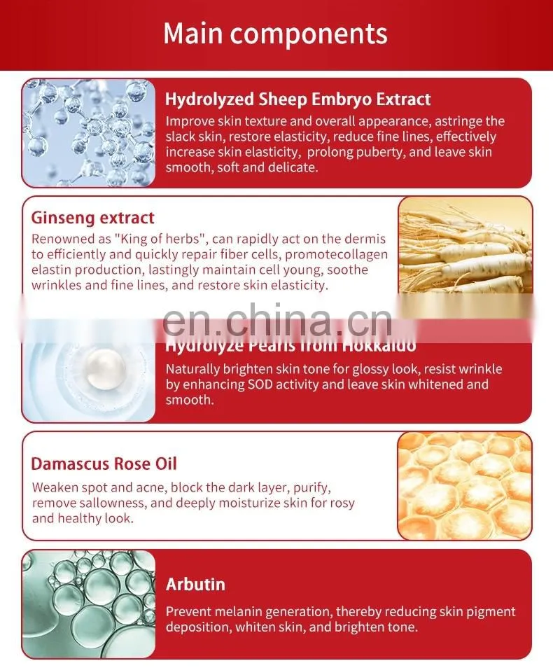 Cosmeceutical OEM Herbal Facial Moisturizing Cream Golden Pearl Face Cream For Skin Whitening