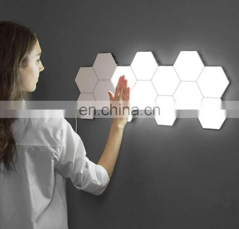 Modular DIY LED Hexagonal Quantum Magnetic Wall Light