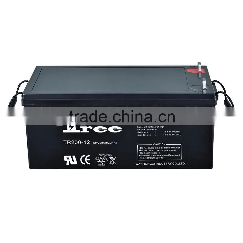 Manufacture High Capacity 12v Battery 200AH Agm Battery