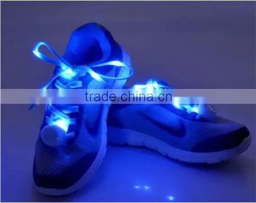 2016 Gift LED Shoe Laces Light Flashing Shoelaces Flat Laces Fashion Creative Gift